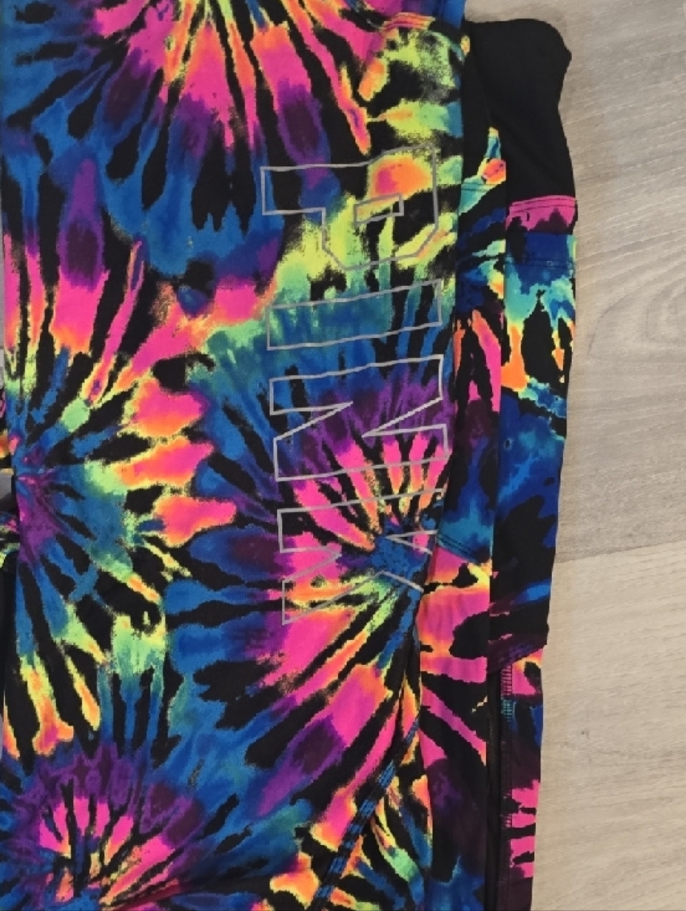 PINK Tie-Dye Racerback Tank with Black Legging Set - Picture 8 of 9